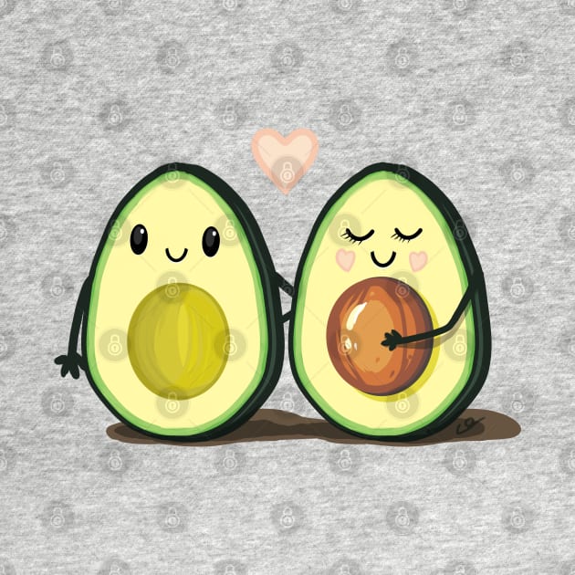 Two Halves Avocado Couple by ElephantShoe